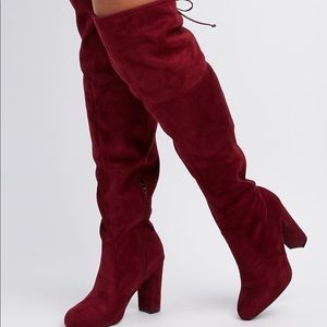 Suede Thigh-high boots